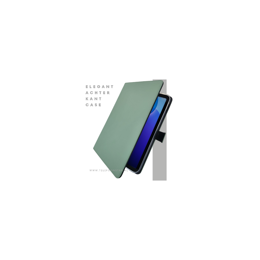 iPad 11e Gen 2025 Hoes Luxe Groene Bookcase 11 inch Schokbestendig