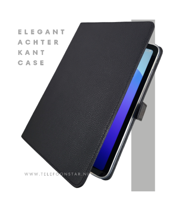 iPad 11e Gen 2025 Luxe Zwarte Bookcase 11 inch Schokbestendig