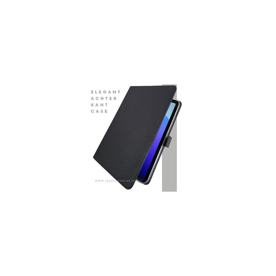 iPad 11e Gen 2025 Luxe Zwarte Bookcase 11 inch Schokbestendig