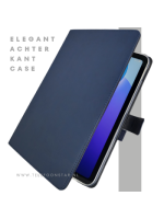 iPad 11e Gen 2025 Hoes Luxe Blauwe Bookcase 11 inch Schokbestendig