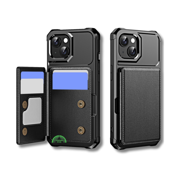 iPhone 14 Rugged Wallet Hoesje met Kaarthouder – foto 5
