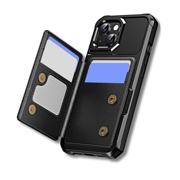 iPhone 14 Rugged Wallet Hoesje met Kaarthouder – foto 4