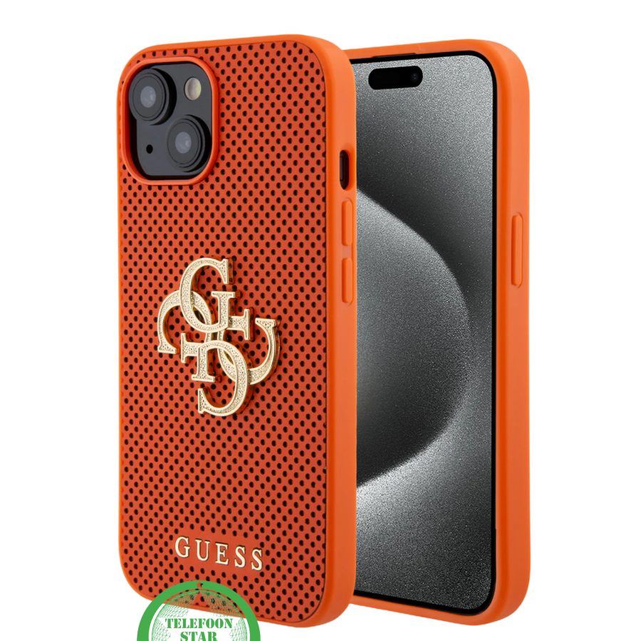 iPhone 14 Hoesje Met Ventilatie &amp; Goud Accent