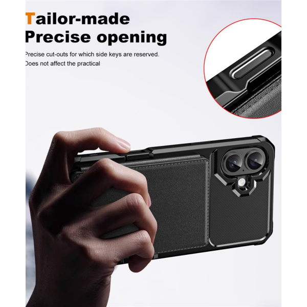 iPhone 16 Rugged Wallet Hoesje met Kaarthouder Duurzame materialen – foto 2