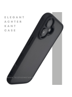 iPhone 16 hoesje mat zwart transparant schokbestendige cover