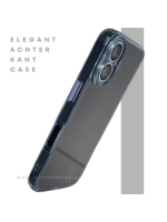 iPhone 16 hoesje transparant met schokbestendige bescherming en strakke afwerking