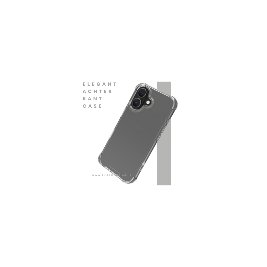 iPhone 17 hoesje transparant schokbestendig cover met extra bescherming