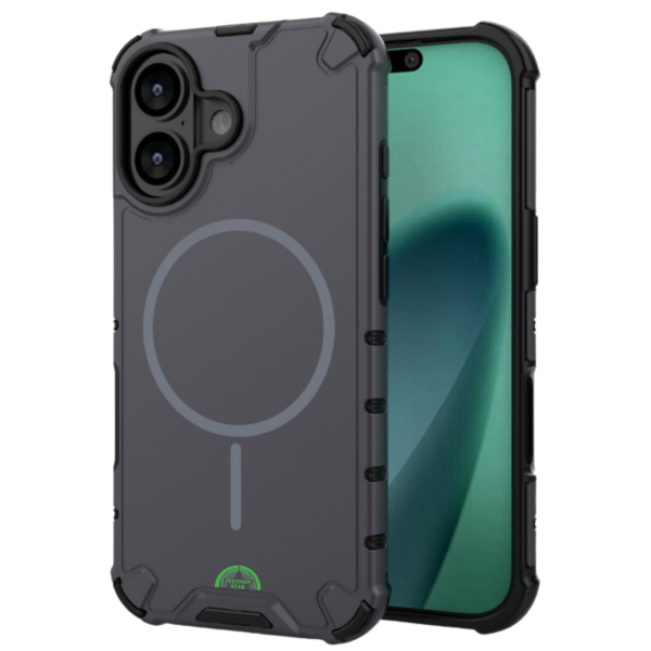 Hoesje voor iPhone 17 Grijs Tough Armored Magnetic Magsafe Case – foto 4