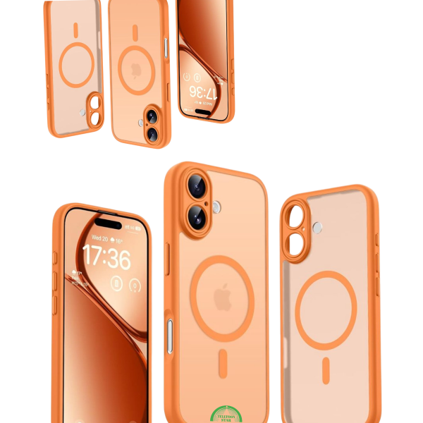 Hoesje voor iPhone 17 Oranje Slank SunGlow Mag Protect Case – foto 3