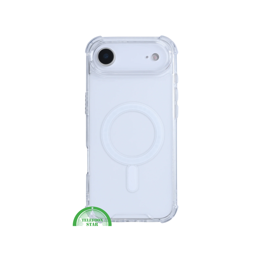 Transparante Backcover Case iPhone 17 Air met Magneet &ndash; Draadloos Opladen