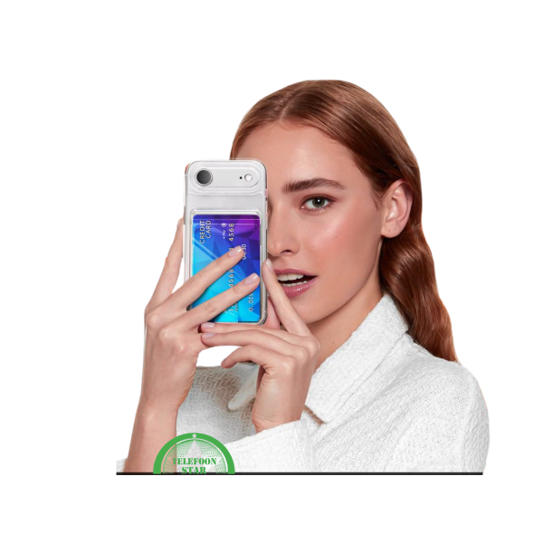 iPhone 17 Air Hoesje Transparant &ndash; met Kaarthouder – foto 4