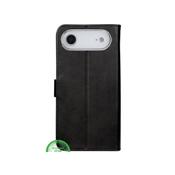 Bookcase iPhone 17 Air Zwart &ndash; Klassieke Leren Look &amp; Volledige Bescherming – foto 3