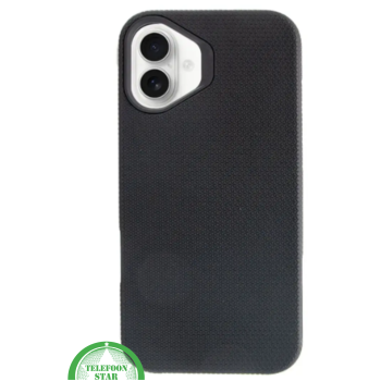 iPhone 17 Hoesje Zwart &ndash; Anti-Shock Bescherming & Grip Achterkant