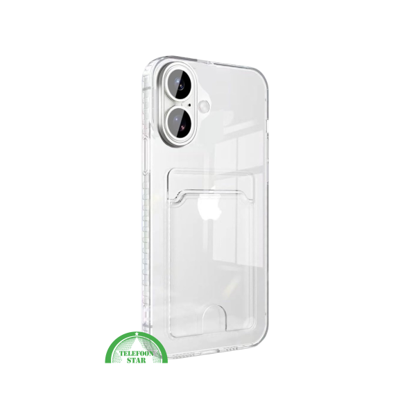 Transparant iPhone 17 Hoesje met Kaarthouder &ndash; Handige Opbergfunctie – foto 2
