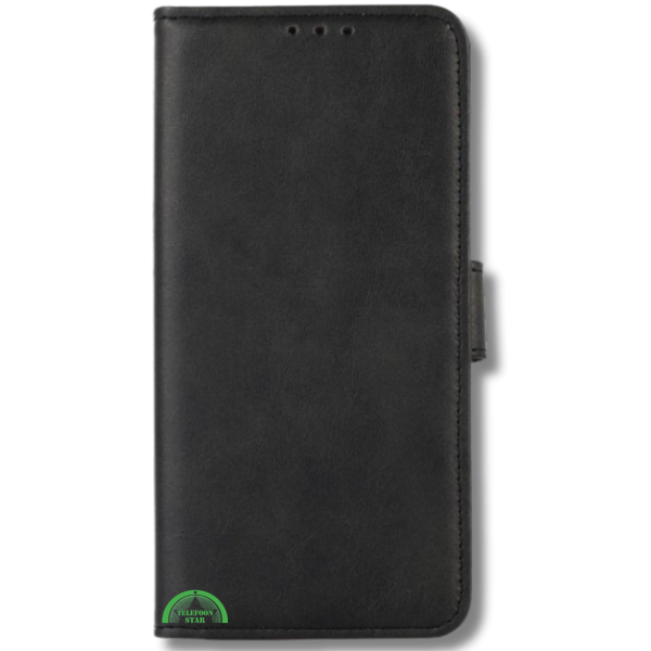 Hoesje voor iPhone 17 Zwart Bookcase Slim Leren met Pasjeshouder – foto 2