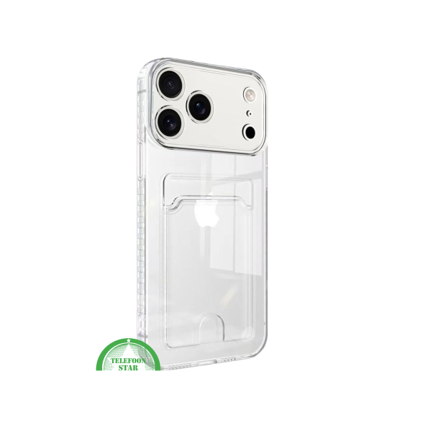 Transparant iPhone 17 Pro Max Hoesje met Kaarthouder &ndash; Handig Opbergvak – foto 3