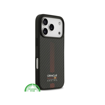 Hoesje iPhone 17 Pro &ndash; Carbon Look Red Bull | Ultieme Bescherming met Sportieve Stijl