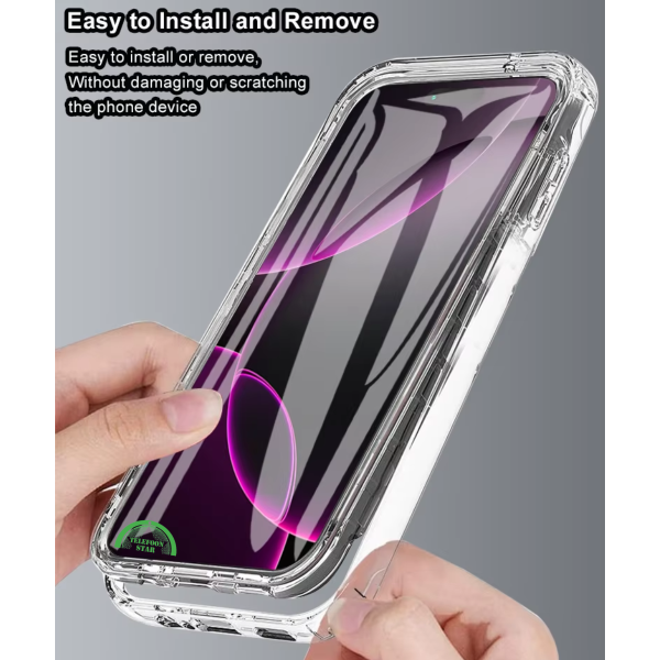 iPhone 17 Pro Clear Case Transparante TPU Back Cover Versterkte met Volledige 360&deg; Bescherming – foto 4