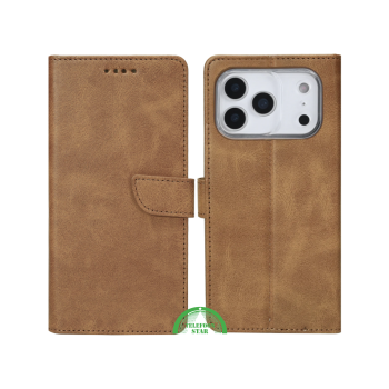 Bookcase Hoesje iPhone 17 Pro & Pro Max - Bruin Design & Volledige Bescherming