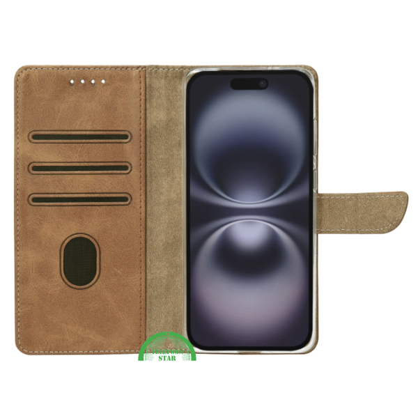 Bookcase Hoesje iPhone 17 Pro &amp; Pro Max - Bruin Design &amp; Volledige Bescherming – foto 4