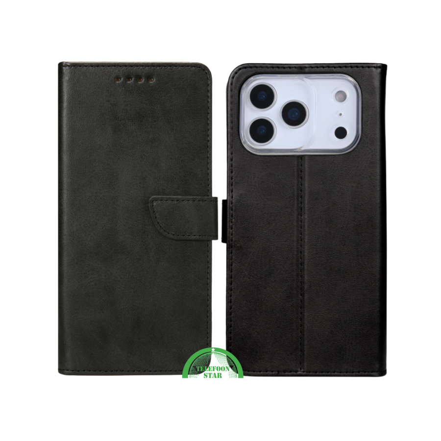 Bookcase Hoesje iPhone 17 Pro / Pro Max Zwart - Functioneel Design