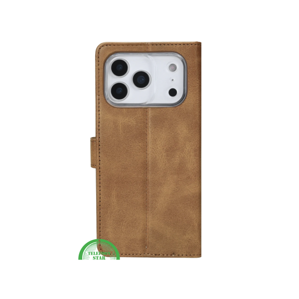 Bookcase Hoesje iPhone 17 Pro &amp; Pro Max - Bruin Design &amp; Volledige Bescherming – foto 3