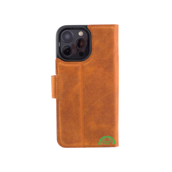 2-in-1 Luxe Bookcase Hoesje Bruin &ndash; Magnetisch iPhone Hoesje – foto 4