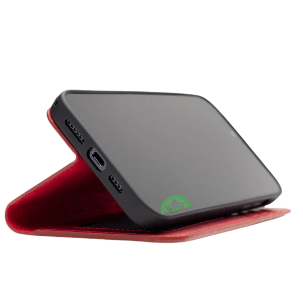 2-in-1 Luxe Bookcase Hoesje Rood &ndash; Magnetisch iPhone Hoesje – foto 5