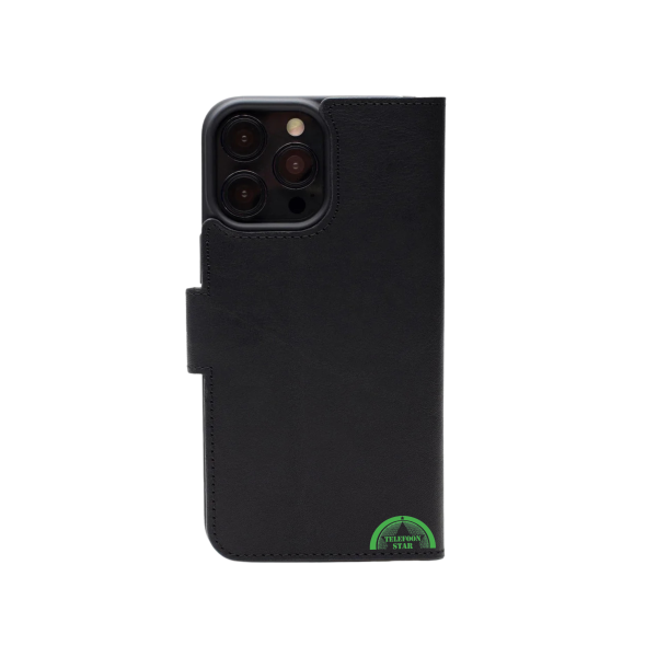 2-in-1 Zwart Bookcase Hoesje iPhone &ndash; Magnetisch Wallet Hoesje – foto 4