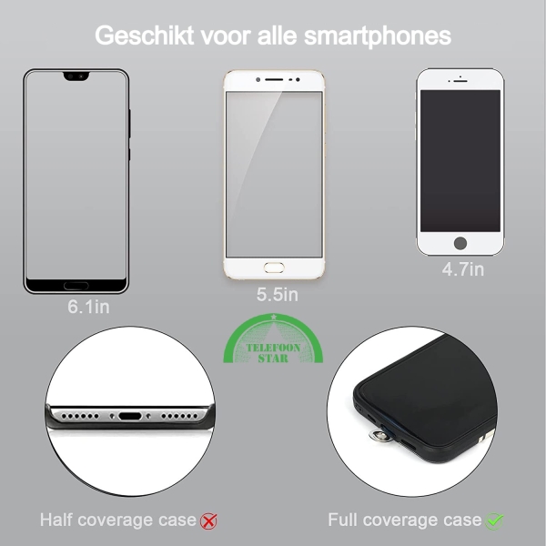 Telefoonkoord Blauw Universeel – foto 4