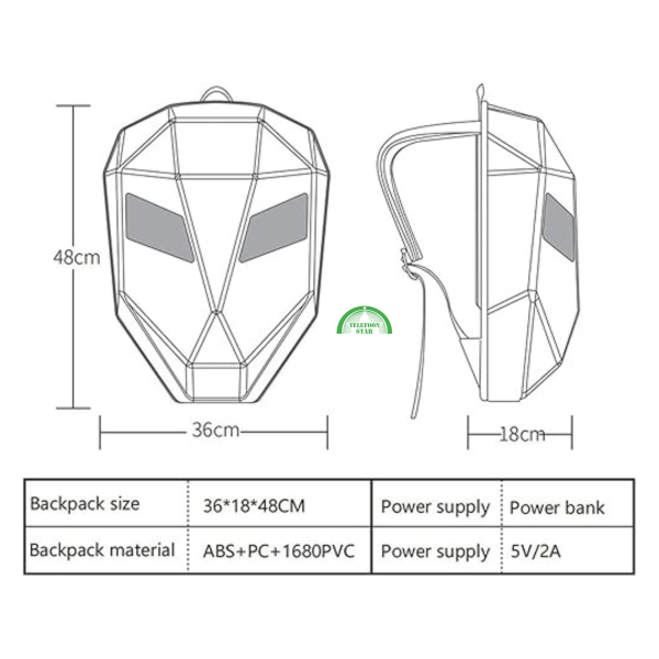 LED Smart Helm &ndash; Met Appbediening en Hartvormige LED Ogen – foto 3