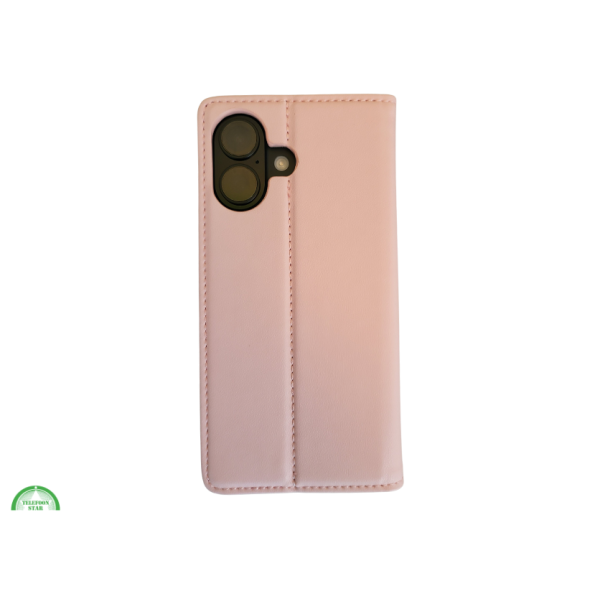 portemonnee licht Roos cover boek case iPhone 16 – foto 3