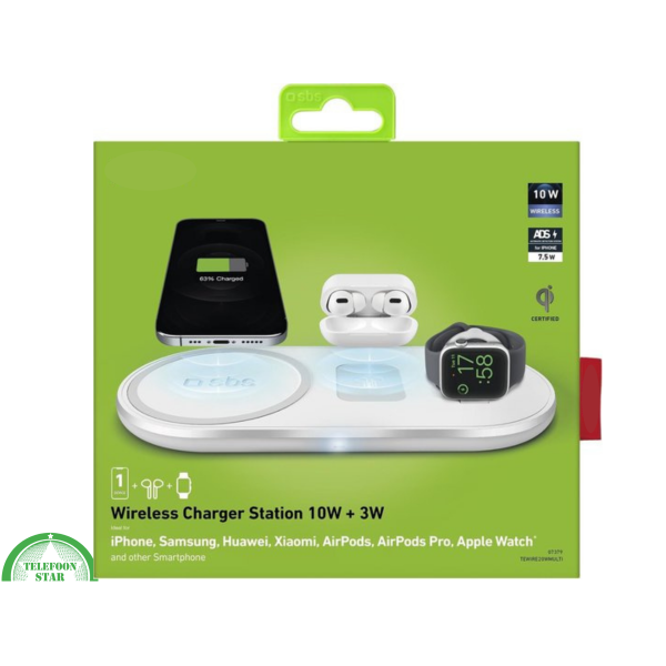 Mag Power Station | Draadloos Oplaadstation 10W + 3W | Voor Telefoon, AirPods &amp; Apple Watch – foto 5
