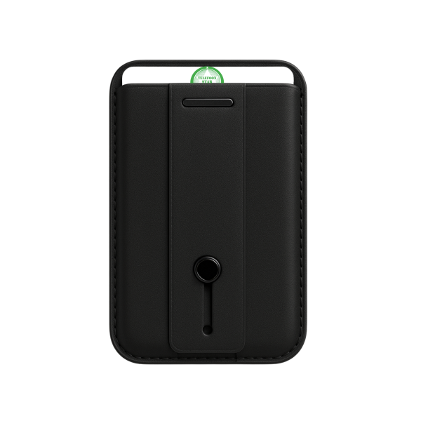 Zwarte MagSafe Wallet met Ingebouwde Stand &ndash; Kaarthouder met MagSafe – foto 2