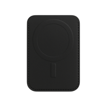 Zwarte MagSafe Wallet met Ingebouwde Stand &ndash; Kaarthouder met MagSafe