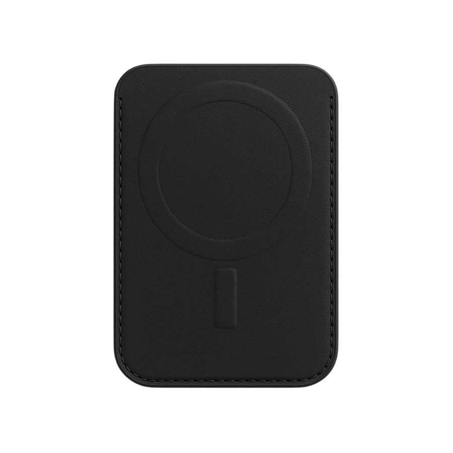 Zwarte MagSafe Wallet met Ingebouwde Stand &ndash; Kaarthouder met MagSafe