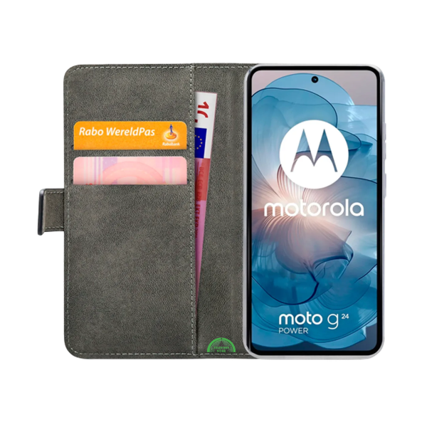 Bookcase Hoesje voor Motorola G06 Zwart met Magnetische Sluiting – foto 3