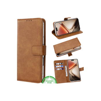 Hoesje voor Motorola G56 Wallet Bookcase Bruin