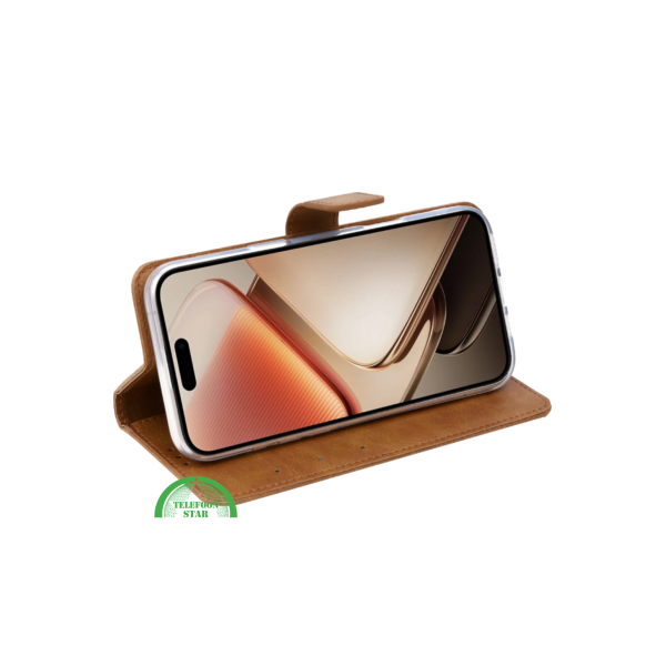 Hoesje voor Motorola G56 Wallet Bookcase Bruin – foto 6