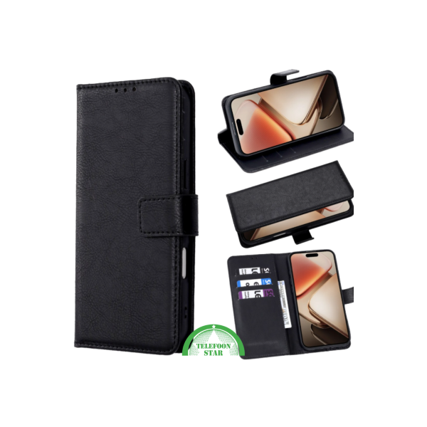 Bookcase Hoesje voor Motorola G86 Zwart – foto 5