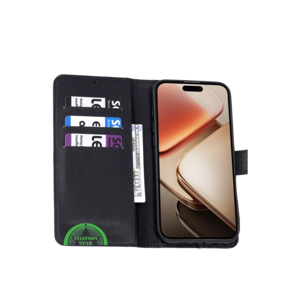 Bookcase Hoesje voor Motorola G86 Zwart – foto 4