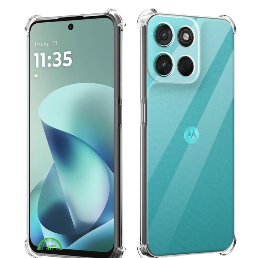 Hoesje voor Motorola Moto G57 Power Transparant Anti-Shock