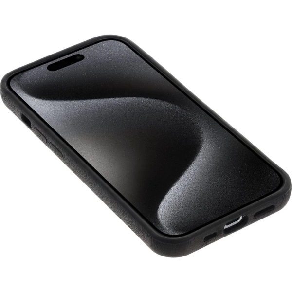 iPhone 15 Plus 100% Leer hoesje | Lederen Backcover | Minimalistisch | Zwart – foto 2
