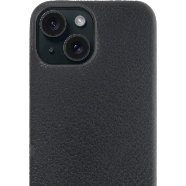 iPhone 15 Plus 100% Leer hoesje | Lederen Backcover | Minimalistisch | Zwart – foto 5