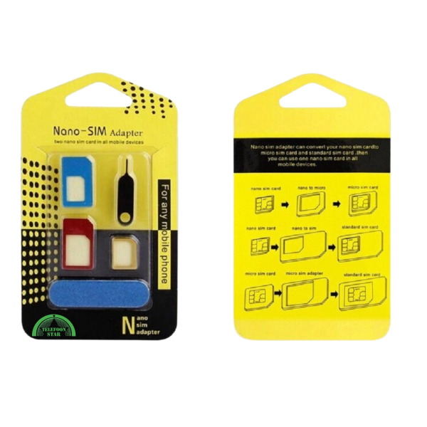 SIM Adapter Set Nano naar Micro &amp; Standaard – foto 2