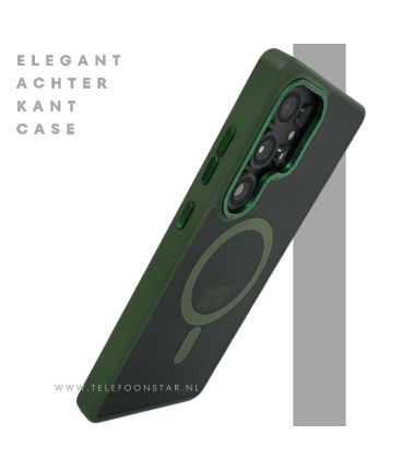 Samsung Galaxy S25 Ultra Groen Hoesje Schokbestendige Backcover MagSafe