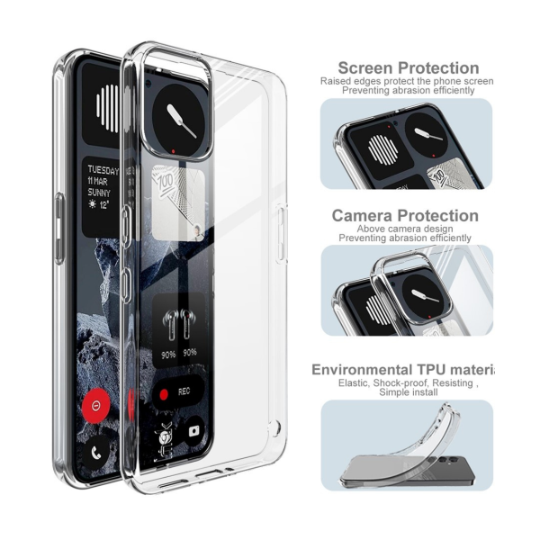 Nothing Phone (3a) Lite 5G Hoesje Transparante Soft TPU Back Cover – foto 3