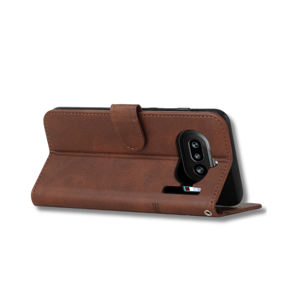 Nothing Phone 4a Bruin Wallet Hoesje met Standaardfunctie 360 graden volledige bescherming – foto 5