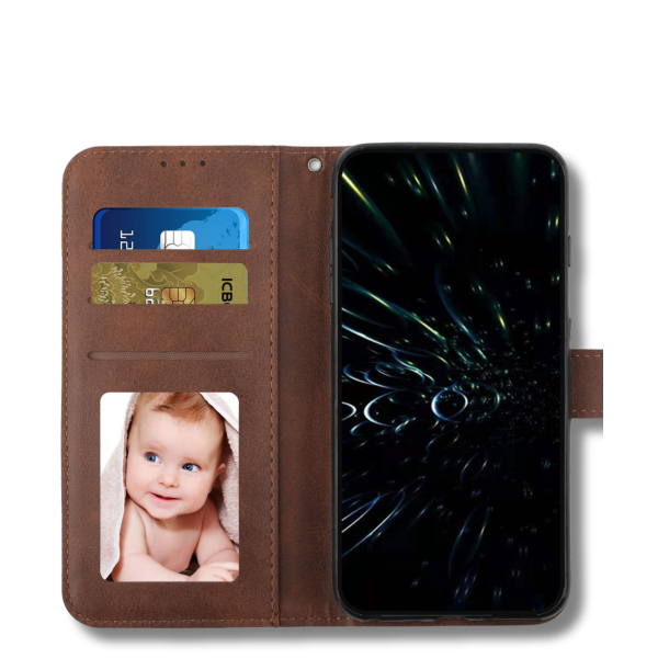 Nothing Phone 4a Bruin Wallet Hoesje met Standaardfunctie 360 graden volledige bescherming – foto 3