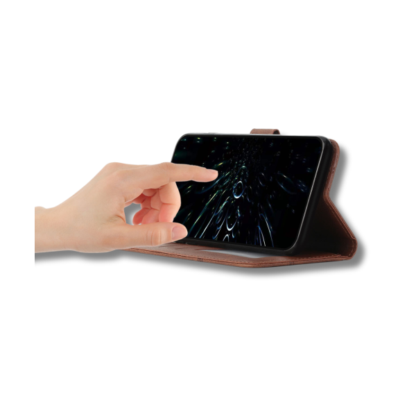 Nothing Phone 4a Bruin Wallet Hoesje met Standaardfunctie 360 graden volledige bescherming – foto 2